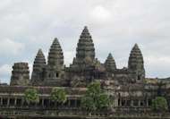 Angkor Wat - Chambre de l'empereur - Les v�c�s sont sur l'escalier