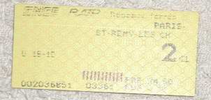 Paris - St-Remy 3,75 Euros